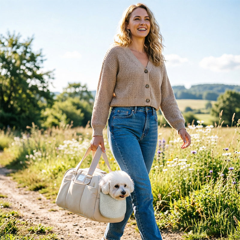 Bolso transportín transpirable para gatos grandes