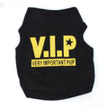 Camiseta negra V.I.P. para perros