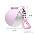 Botella de agua portátil para perros, 285 ml en color rosa