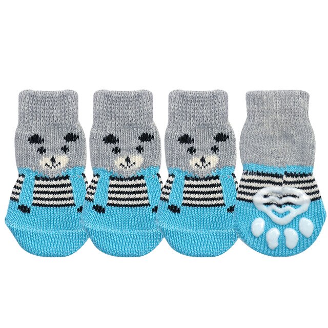 Calcetines antideslizantes de invierno para perros y gatos