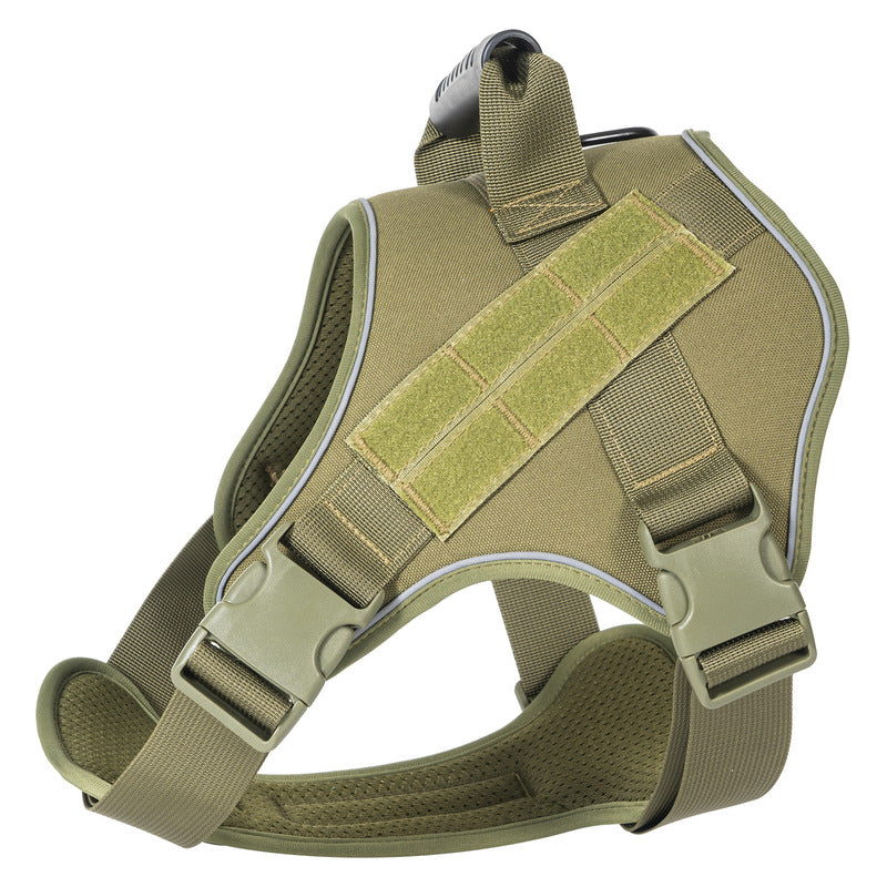 Chaleco táctico para perros grandes – Verde militar