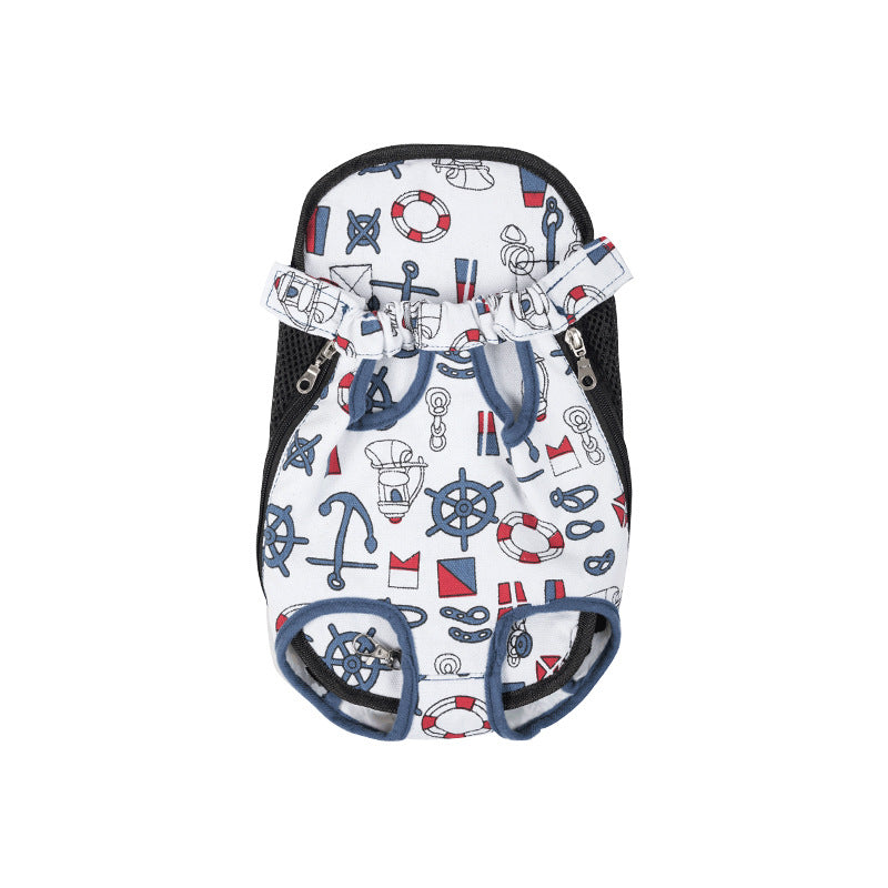 Mochila portabebés para perros y gatos, con patas fuera