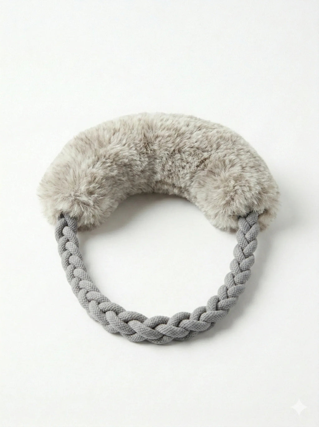 Juguete de Arrastre de Lana Gris para Perros