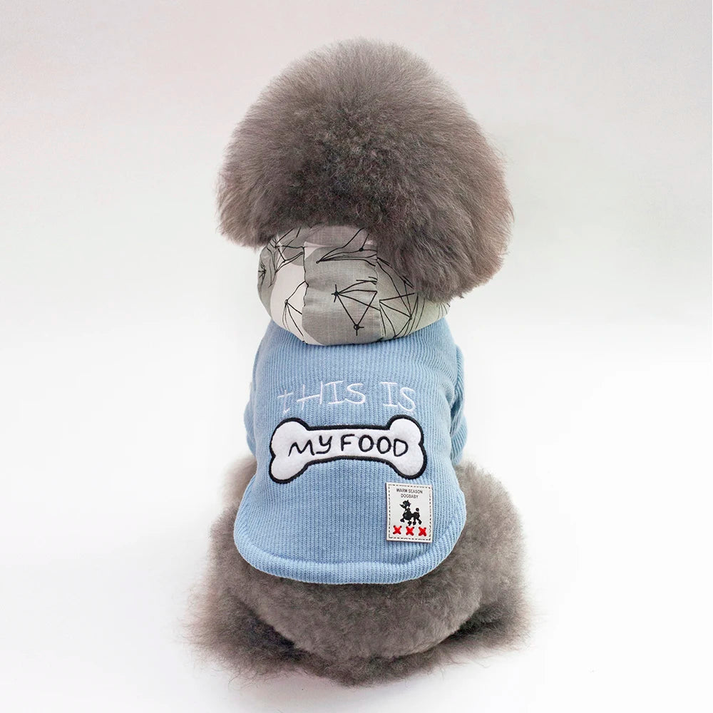 Abrigo de invierno con capucha para perros y gatos