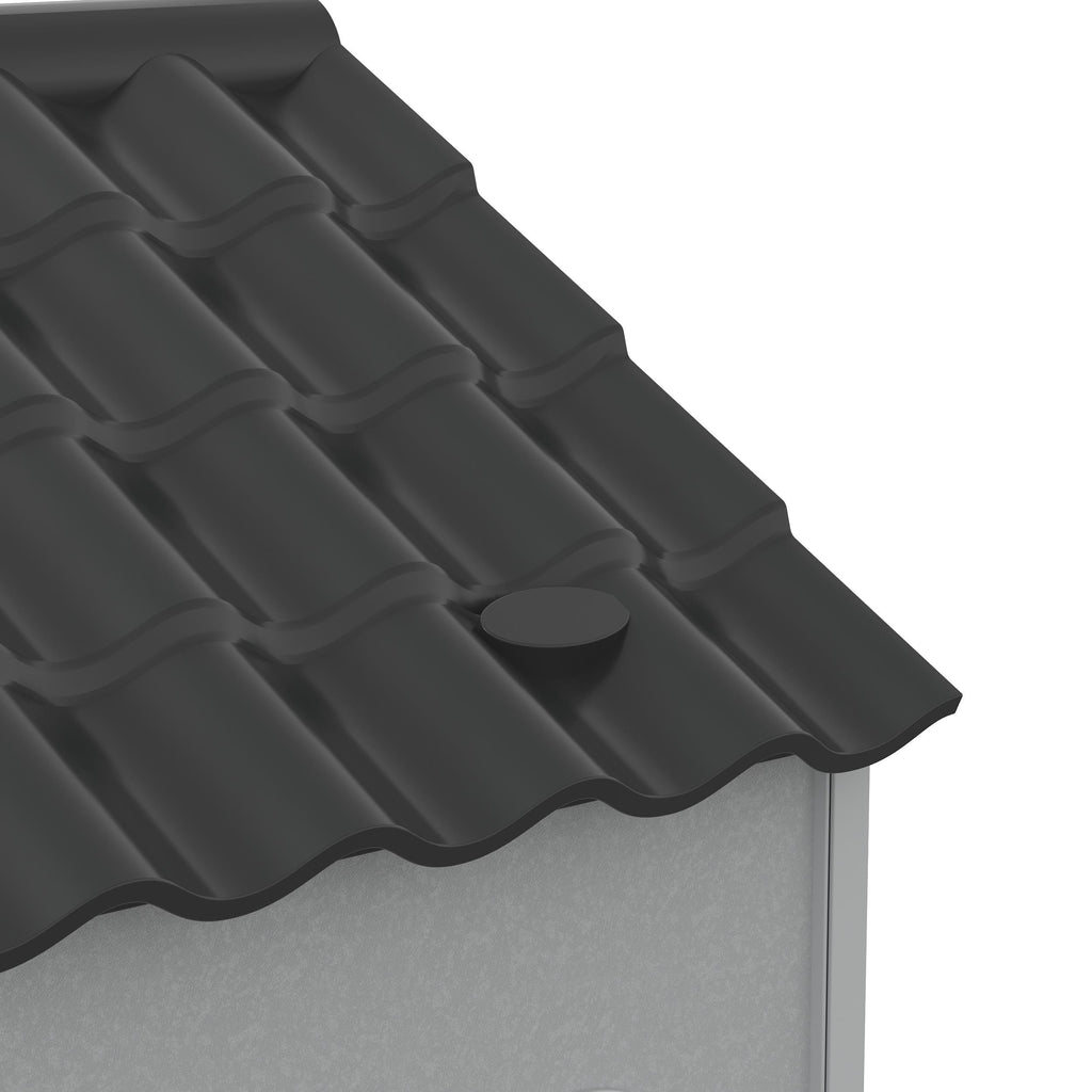 Caseta de plástico para perros grandes hasta 30 kg, 84x98x82 cm