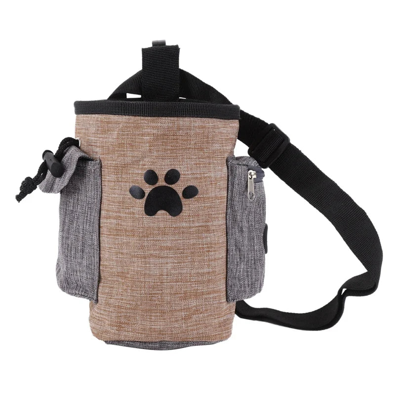 Bolsa de premios para adiestramiento de perros en color marrón