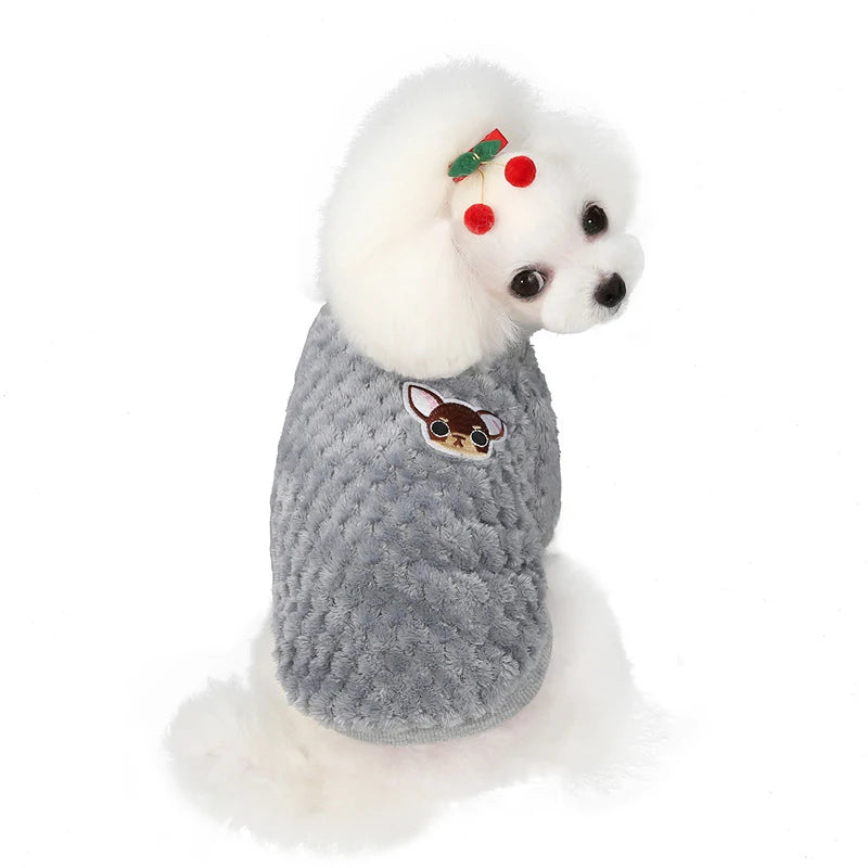 Jersey de invierno de felpa para perros