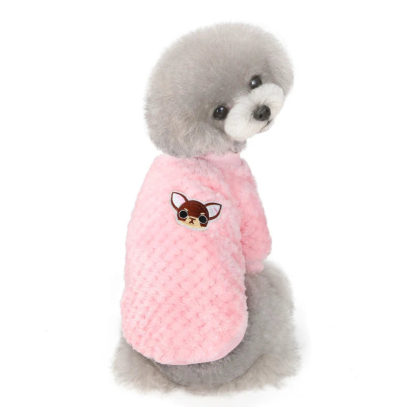 Jersey de invierno de felpa para perros