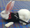 Arnés de malla para conejos y pequeños animales en color negro