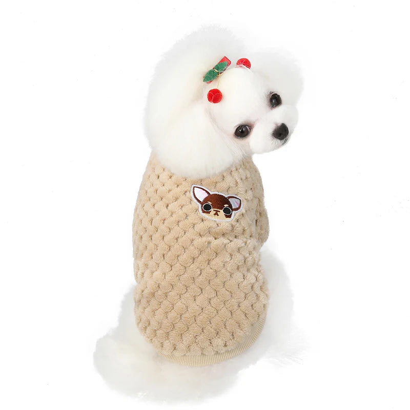 Jersey de invierno de felpa para perros
