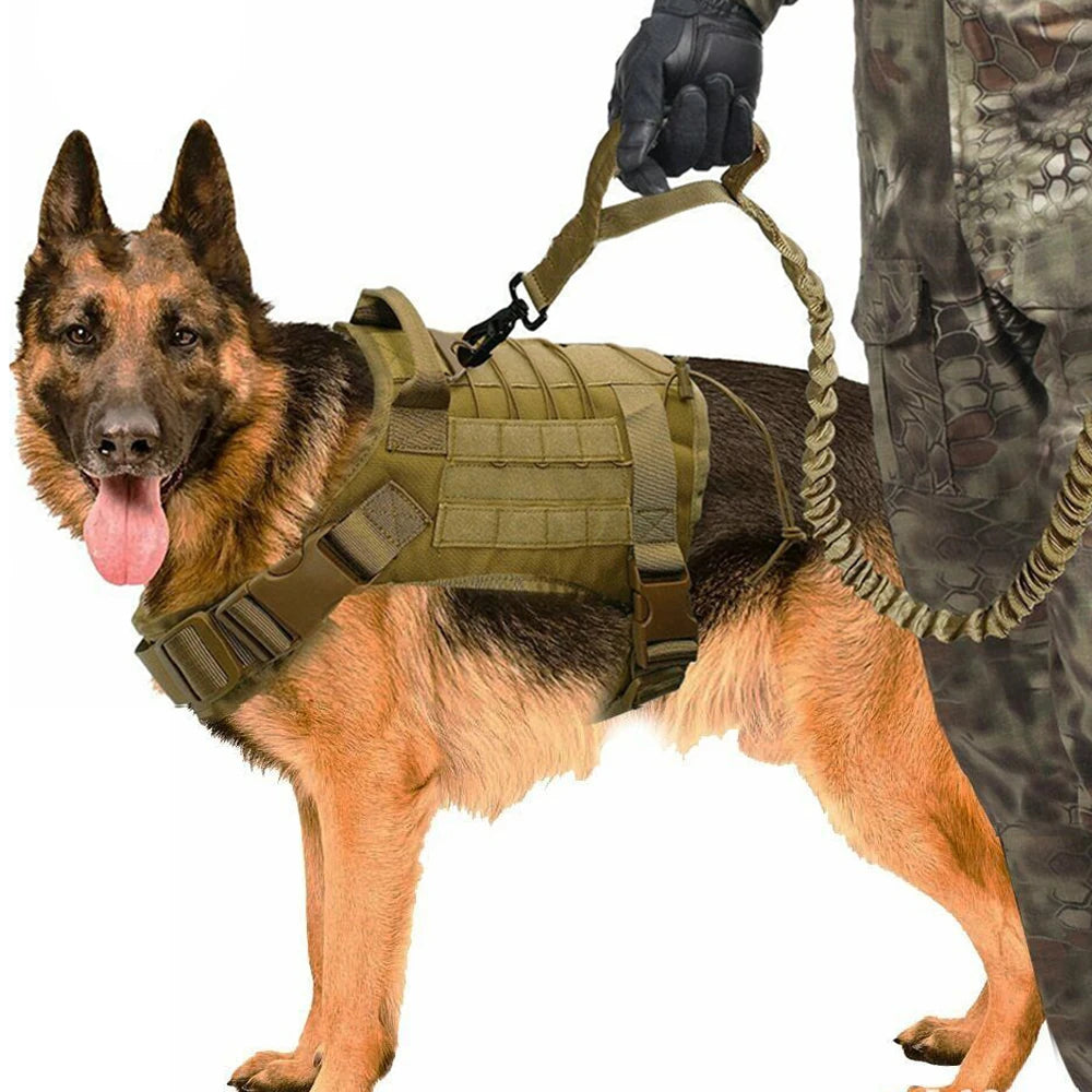 Arnés táctico para perros con asa de control y malla transpirable