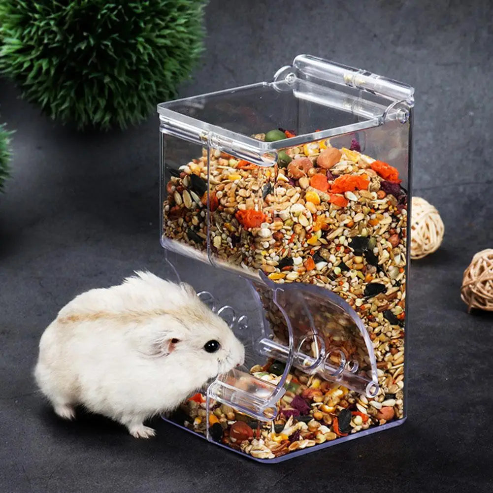 Dispensador de comida para hámster y mascotas pequeñas