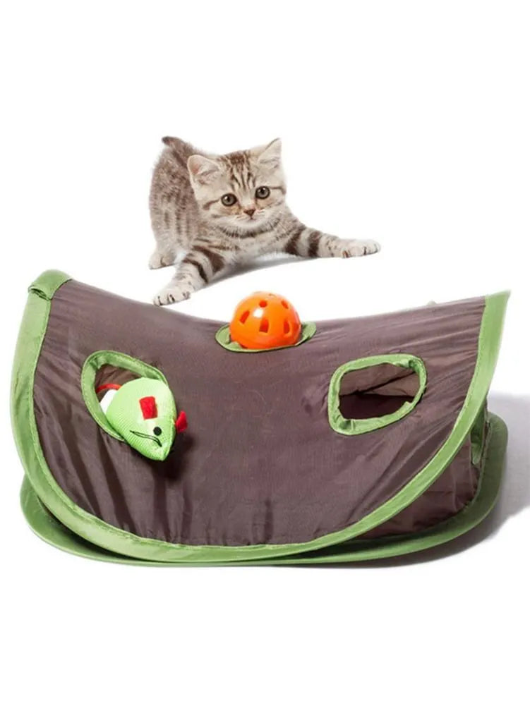 Juego interactivo del escondite para gatos