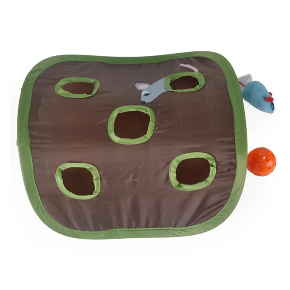 Juego interactivo del escondite para gatos