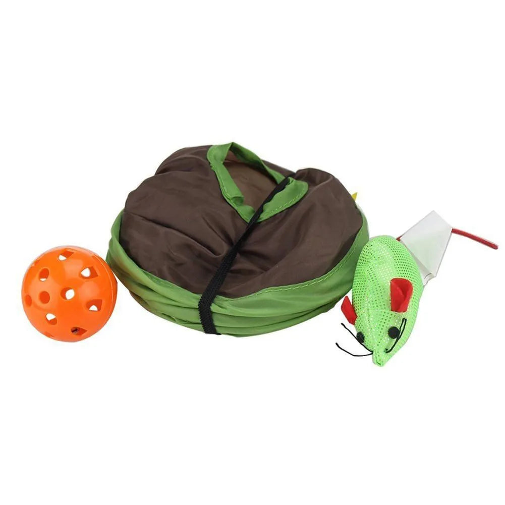 Juego interactivo del escondite para gatos