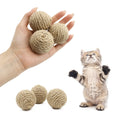 Pelota interactiva de sisal para gatos