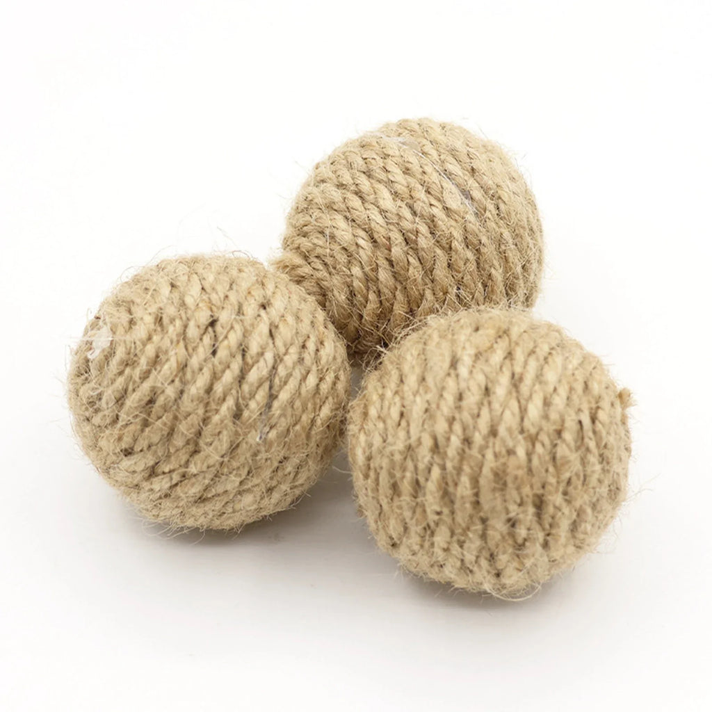 Pelota interactiva de sisal para gatos, foto 5 de 5