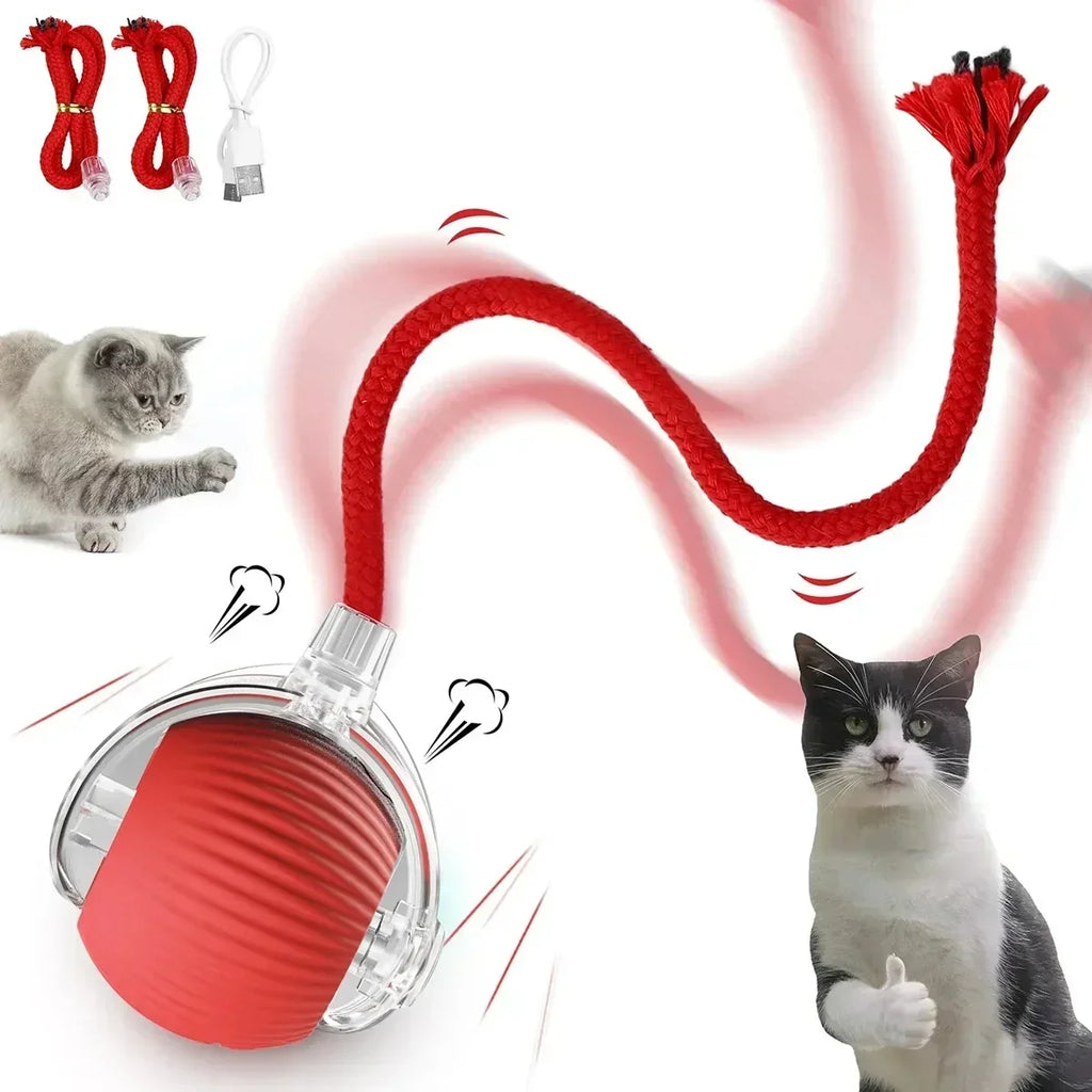 Pelota interactiva automática para gatos