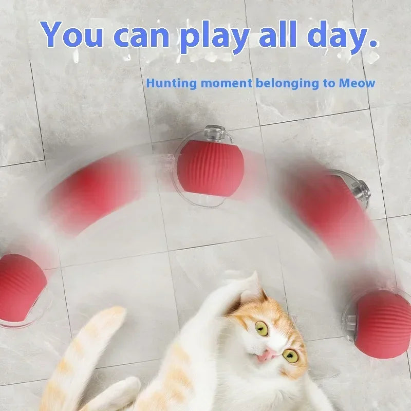 Pelota interactiva automática para gatos