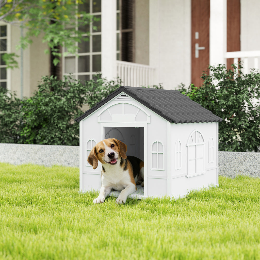 Caseta impermeable de exterior para perros