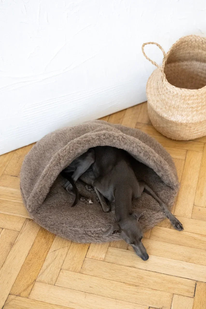 Cueva de lana para mascotas Mellow, beige, foto 3 de 4