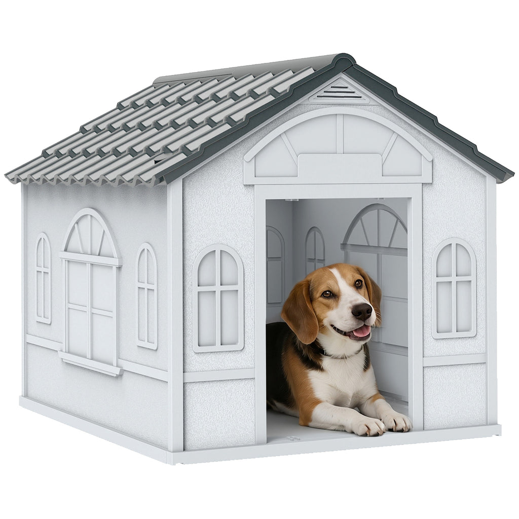 Caseta impermeable de exterior para perros