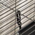 Jaula de 4 niveles con ruedas y hamaca para hurones y chinchillas