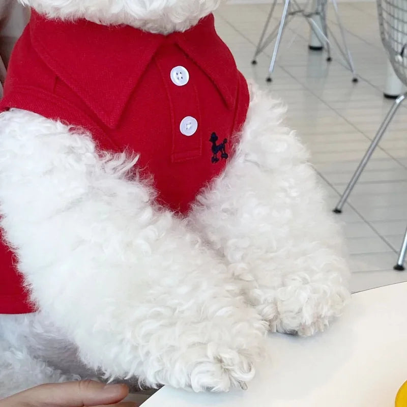 Polo de algodón para perros pequeños y medianos