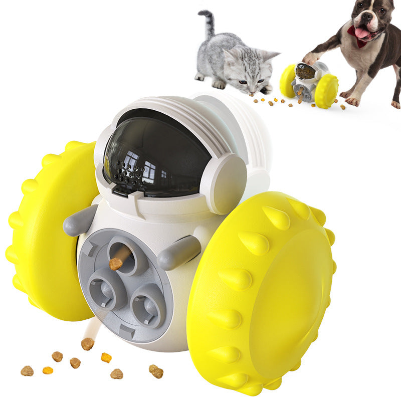 Juguete dispensador de premios tipo tentetieso para perros