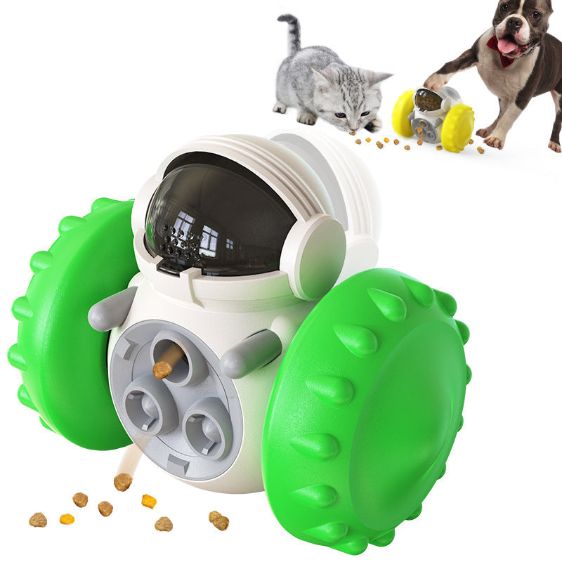 Juguete dispensador de premios tipo tentetieso para perros