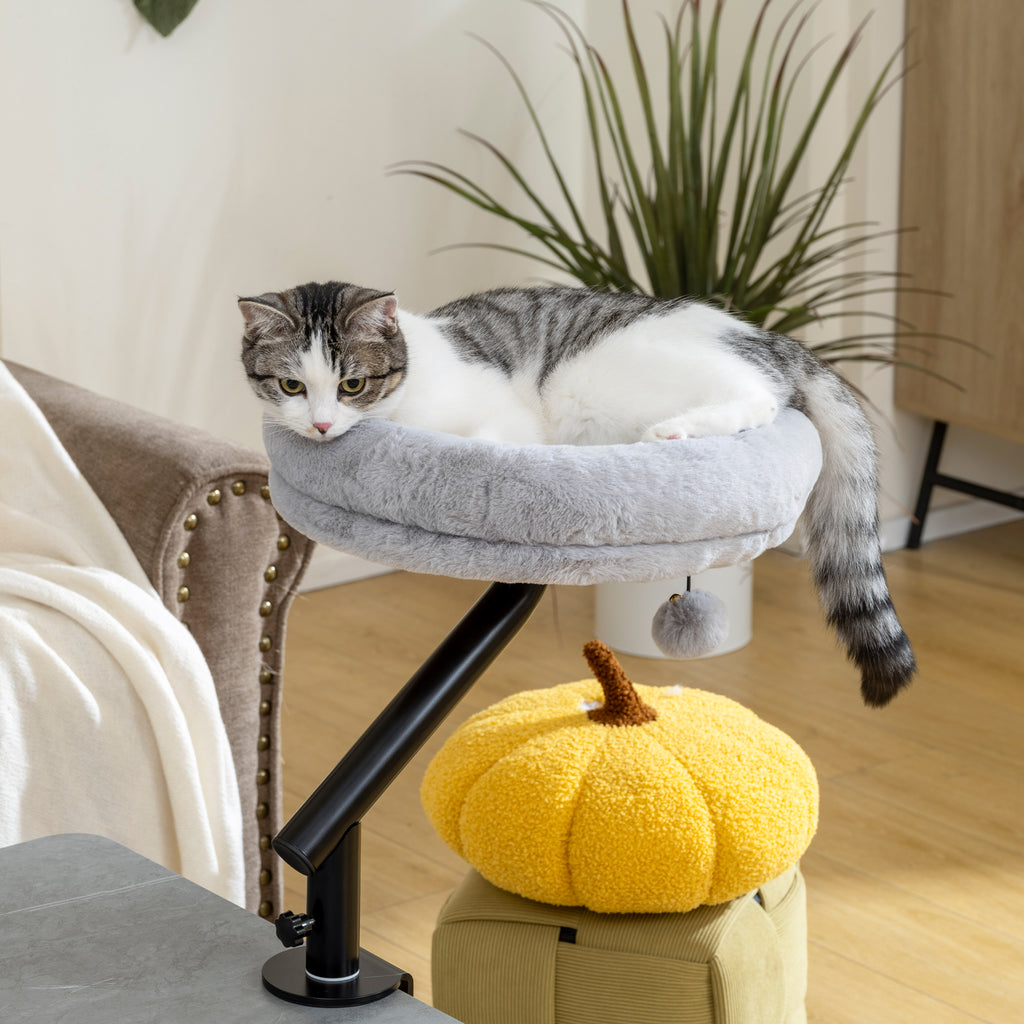 Cama de escritorio para gatos giratoria y ajustable