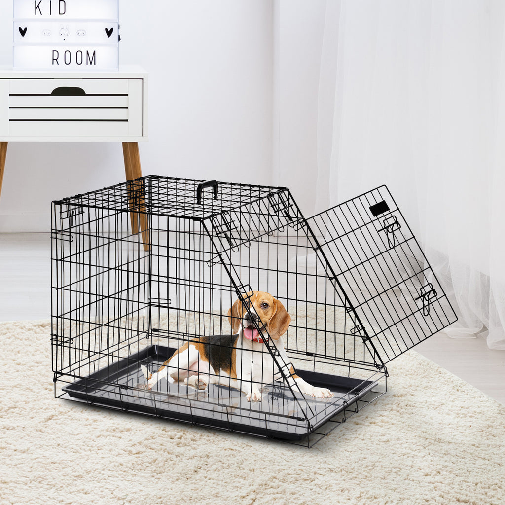 Jaula de transporte plegable para perro talla L