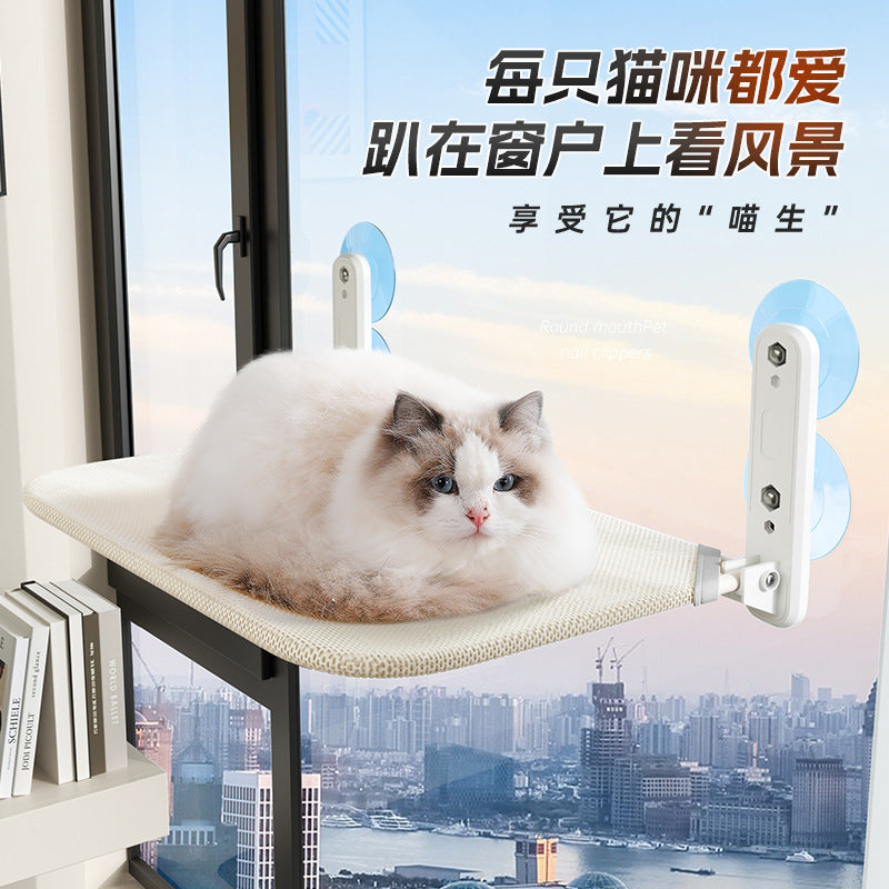 Hamaca para ventana para gatos con ventosas