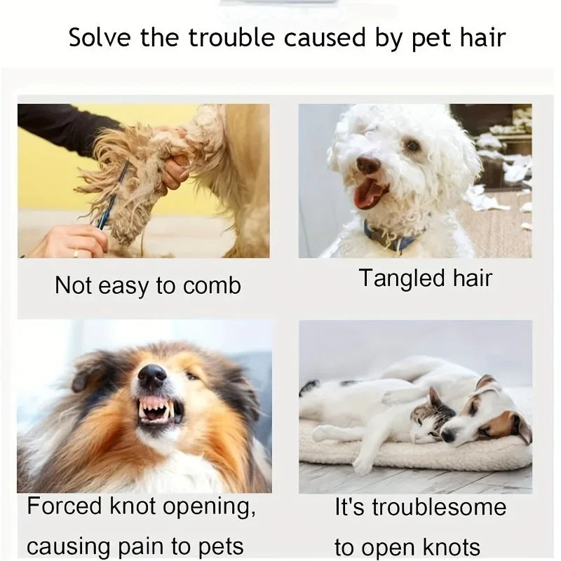 Peine quitanudos para perros y gatos