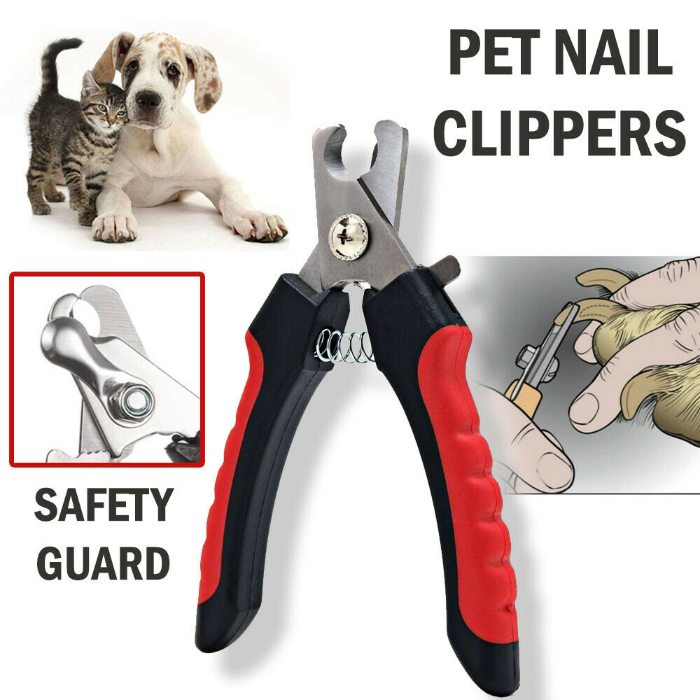 Cortaúñas para perros y gatos con protector de seguridad
