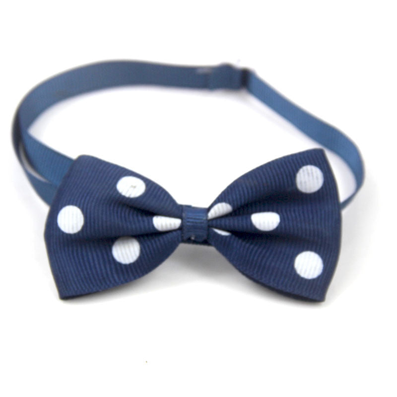 Lazo decorativo de lunares para collar de mascota