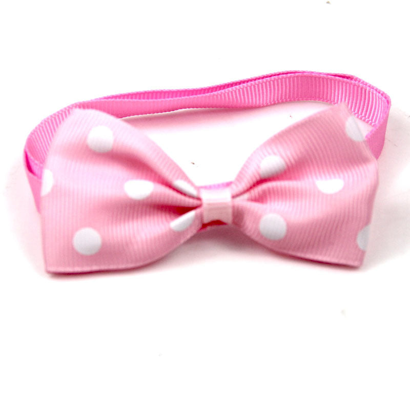 Lazo decorativo de lunares para collar de mascota
