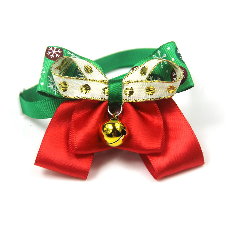 Lazo decorativo de lunares para collar de mascota