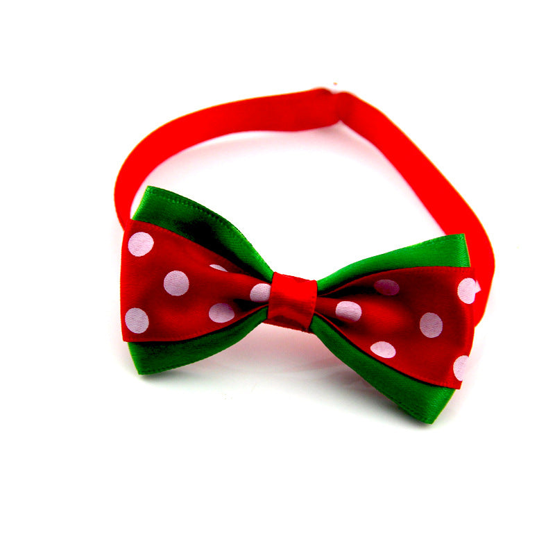 Lazo decorativo de lunares para collar de mascota