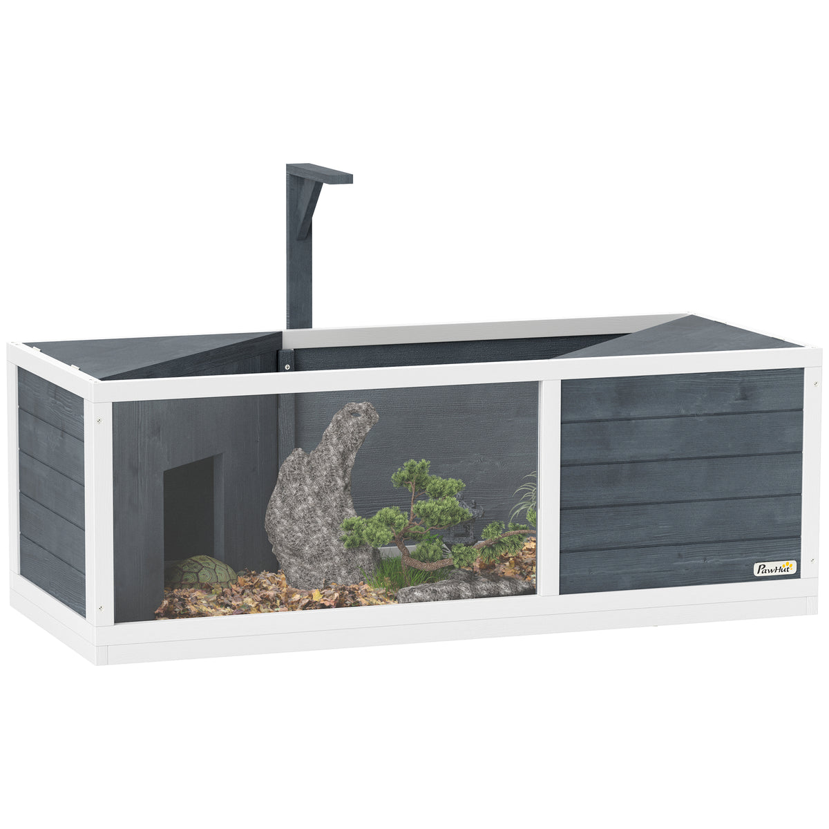 Casa para tortugas con 2 casetas