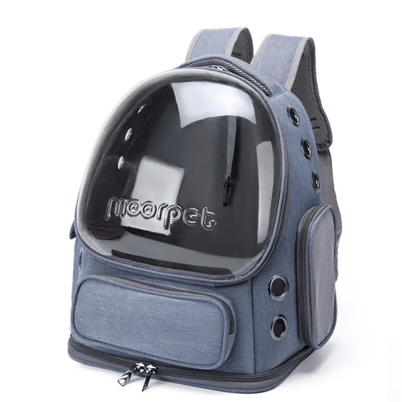 Mochila transportín transpirable para gatos y perros pequeños