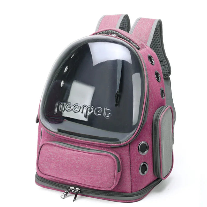 Mochila transportín transpirable para gatos y perros pequeños
