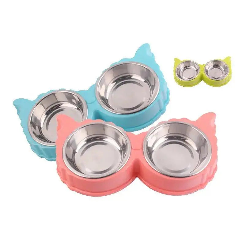 Comedero doble para perros de comida y agua