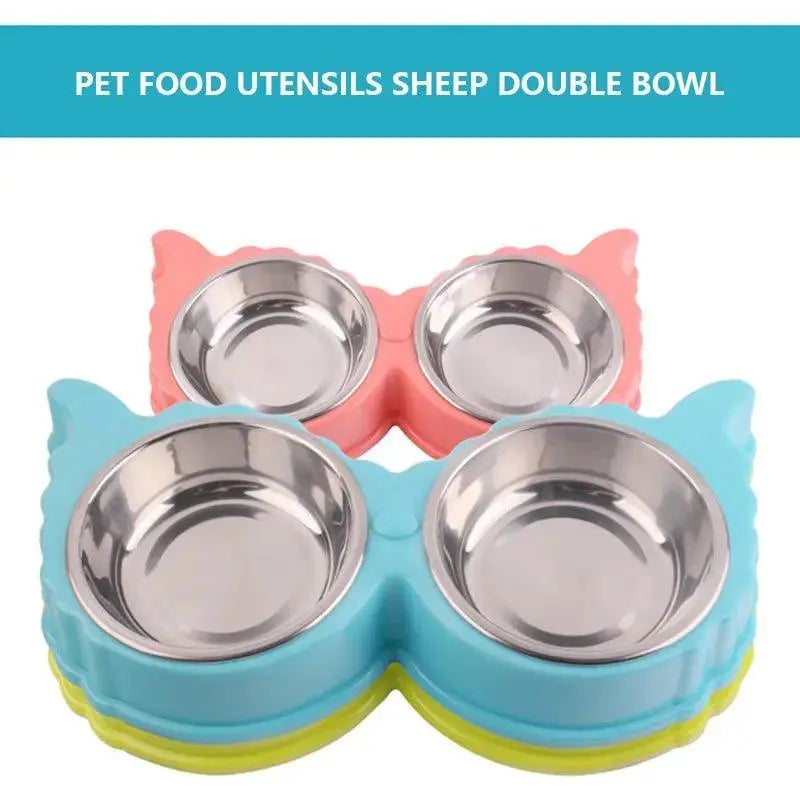 Comedero doble para perros de comida y agua
