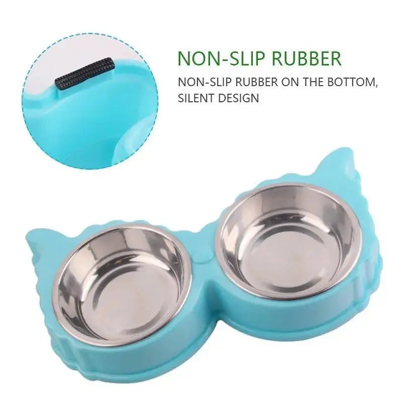 Comedero doble para perros de comida y agua