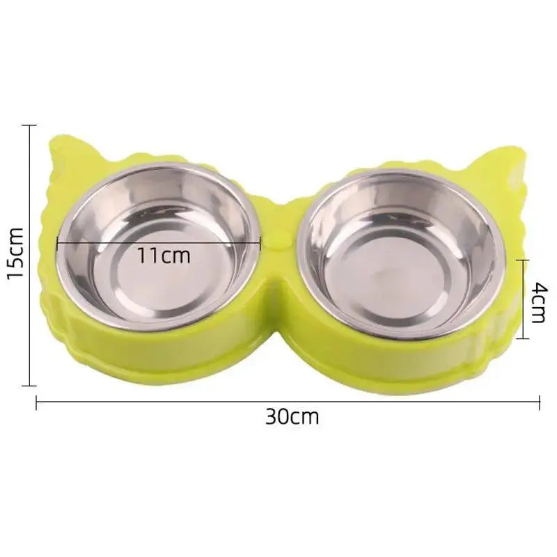 Comedero doble para perros de comida y agua