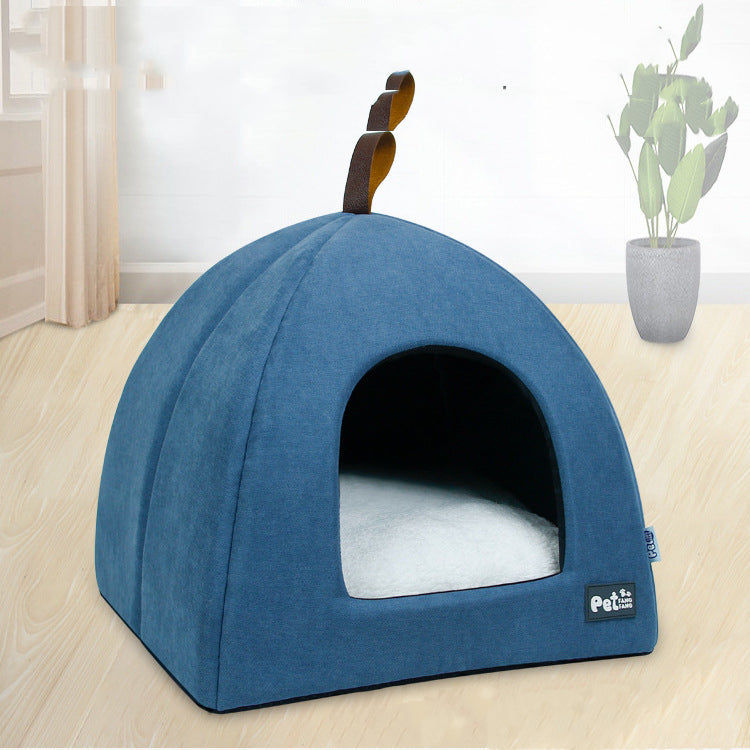 Cama de terciopelo suave para mascotas pequeñas