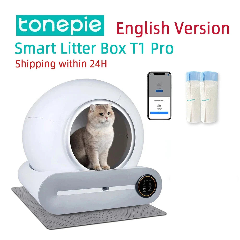Arenero automático inteligente Tonepie para gatos