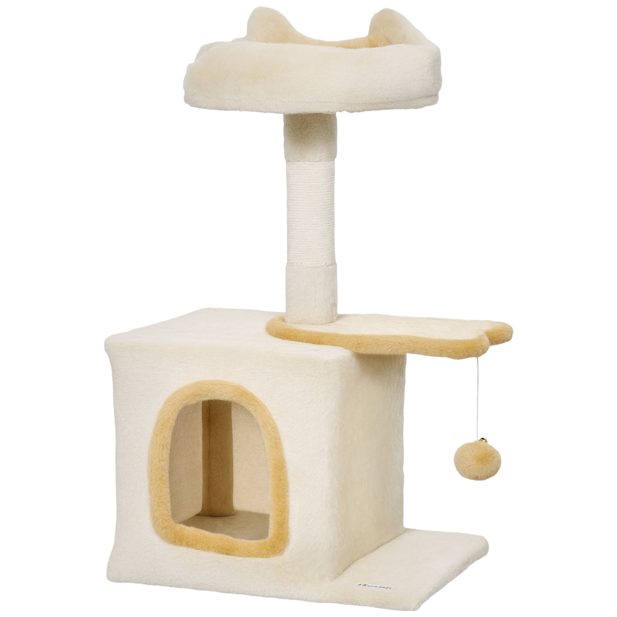 Árbol rascador para gatos de 72 cm con refugio