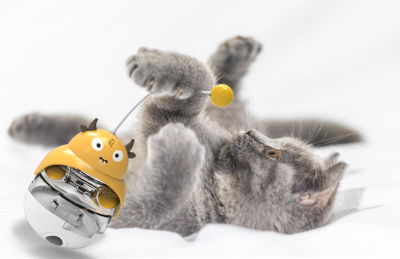 Juguete tentetieso dispensador de premios para gatos y perros